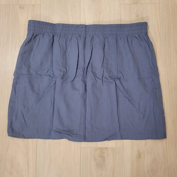 NWT TORRID | High Waist Mini Skirt - Linen Indigo | Sz. 3X - Picture 8 of 8